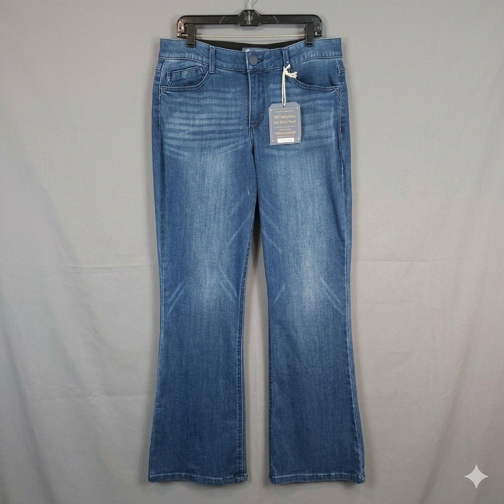 Democracy Absolution Itty Bitty Bootcut Jeans Size 14 Stretch Denim Blue New